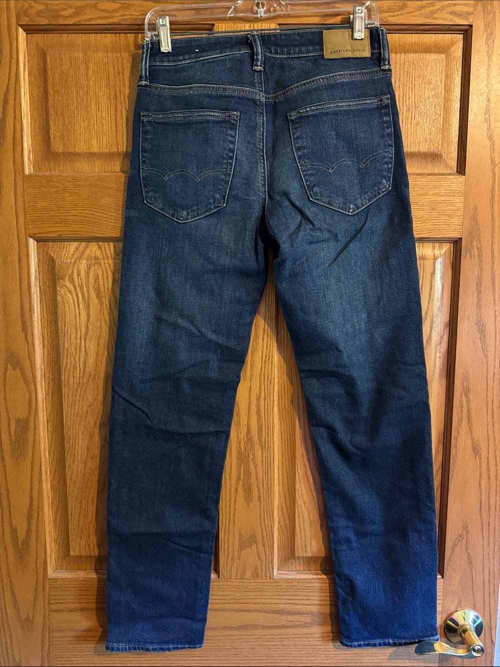 American Eagle Outfitters Slim Straight Dark Blue Jeans